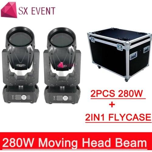 With 2IN1 Flightcase wedding Dj stage club lighting 10R New 280w super beam sharpy moving head light