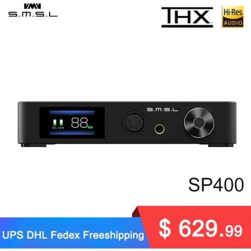 SMSL SP400 THX AAA 888 Technology Balanced Headphone Amplifier with XLR RCA Input