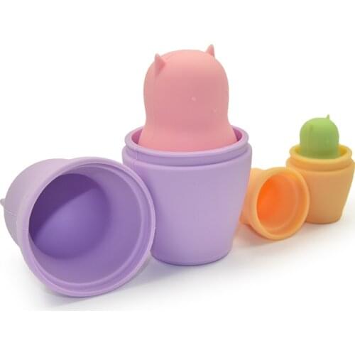 Silicone Matryoshka Doll BPA Free Intellectual Development Toy Eco-friendly Educational Toy DIY Gift Food Grade Silicone