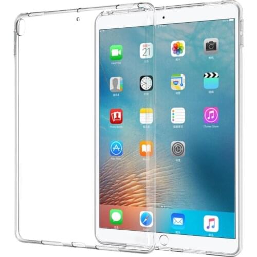 Silicon Case For iPad Pro 11 12.9 2018 9.7 Clear Transparent Case Soft TPU Back Cover Case For iPad 2 3 4 5 6 Air 1 Mini 4 3 2 1