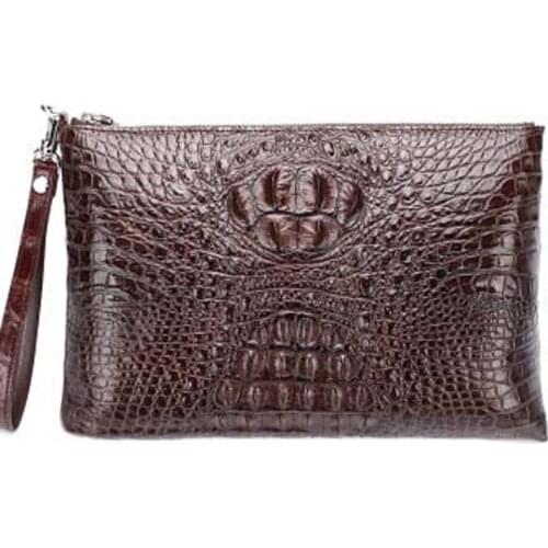 Dulilu new crocodile Hand bag male clutch bag crocodile handbags crocodile Hand caught bag crocodile handbags men bag