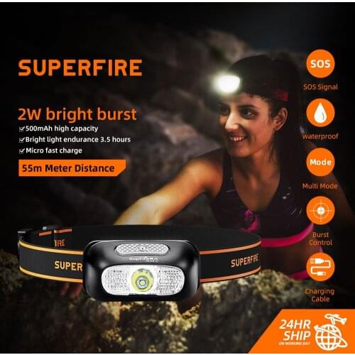 Светодиодные налобные фонари SUPERFIRE China At AliExpress