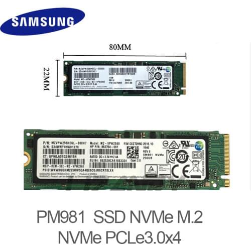 SAMSUNG SSD M.2 PM981 256GB 512GB Solid State Hard Disk M2 SSD NVMe PCIe 3.0 x4 NVMe Laptop Internal disco duro TLC PM 981 1TB
