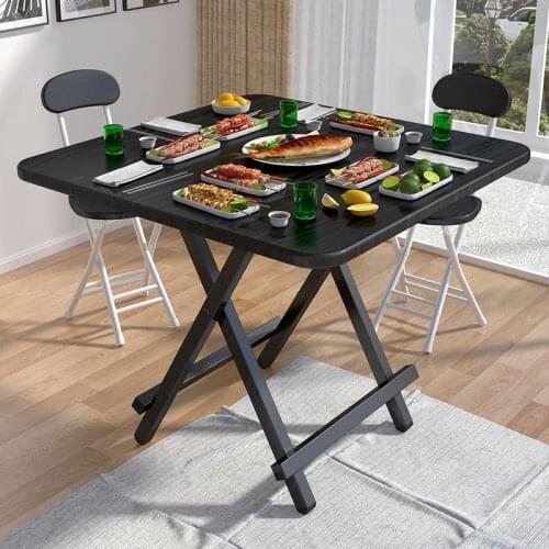 Retractable balcony small table folding table for two simple small square table sturdy rental room