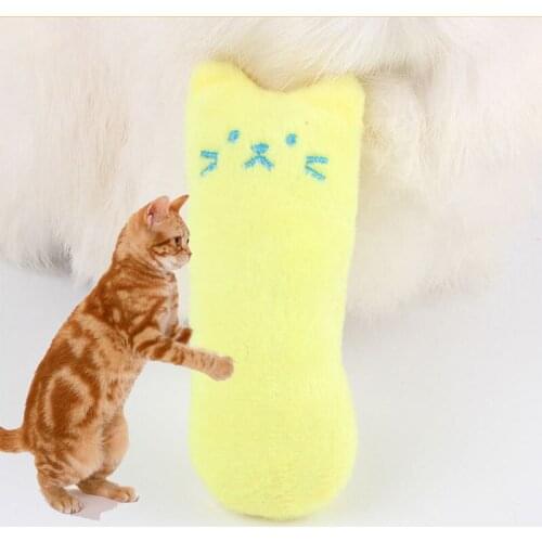 Funny Grinding Catnip Toys Funny Interactive Plush Cat Toy Pet Kitten Chewing Toy Claws Thumb Bite Cat mint For Cats Cat Supply