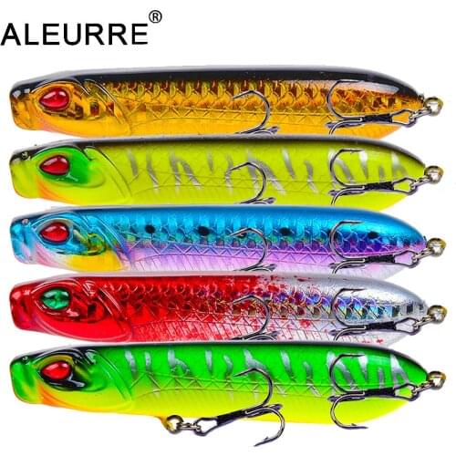 1Pcs Popular 8.5cm 11.5g Popper Fishing Lure Hard Artificial Bait with 2 Treble Hooks Fishing Wobblers Crankbait Pesca Iscas