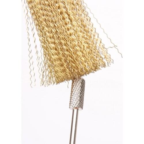 1Pc Nail Drill Bits Cleaning Brush Copper Wire Brushes For Electric Manicure Drills Brusher Clean Tool Nail Art