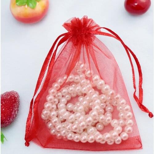 100pcs 30*40cm Organza Bags Jewelry Packaging Bags Wedding Party Decoration Drawable Bags Gift Pouches Christmas Gift Bag