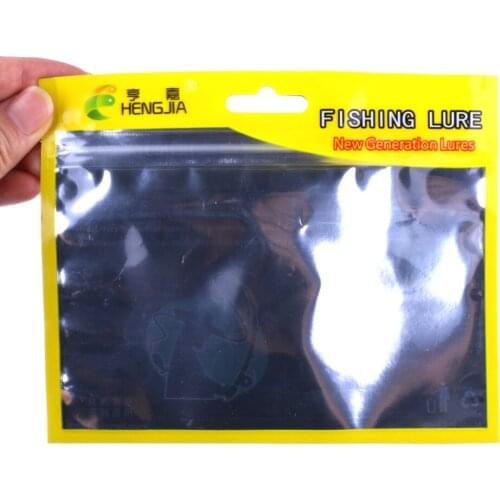 100pc Fishing Lures Bag Ziplock 13*16cm Self Seal Zipper Plastic Retail Packing Poly Bag, Ziplock Zip Lock Bag Fishing Package