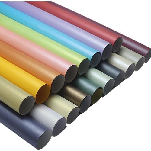 100pcs free shipping A4 size 21x29.7cm 120gsm double surfaces Pearl paper 16 colors inside, DIY gift decoration, craft art, fold