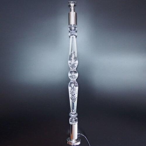 Freeshipping Acrylic Villa Staircase Parts Column Floor Mount Newel Post