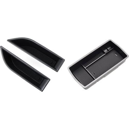Front Row Door Side Storage Box Handle Armrest for Peugeot 3008 GT 5008 2016-2018 & Armrest Box Storage Stowing Tidying