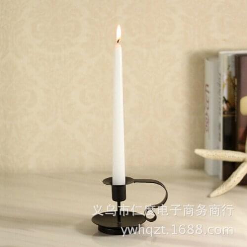 C Iron Candlestick table wedding Candlestick wedding props Home Decoration black rod candle