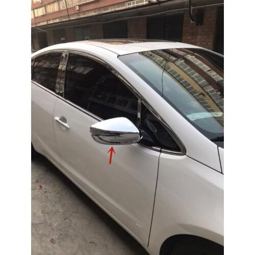 For Kia K2 2011-2015 High-quality ABS Chrome Rearview mirror cover Anti-Rub protection Decoration car accessories