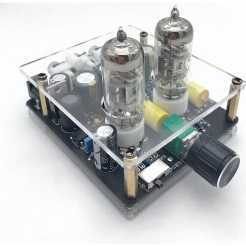 GE5654 / 6J3 Tube Preamplifier Amplifier HiFi Valve Preamp Board Class A Volume Adjustable Single DC12V-16V