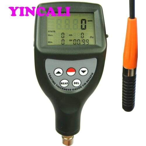 Split Coating Thickness Gauge Meter C-M8856 LCD Thickness Tester 99 Groups memory magnetic induction (F) and eddy current (N)