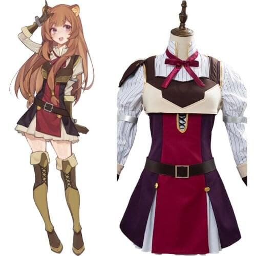 Raphtalia Costume The Rising of the Shield Hero Cosplay Raphtalia Dress Uniform Tate no Yuusha no Nariagari Costume Women Custom