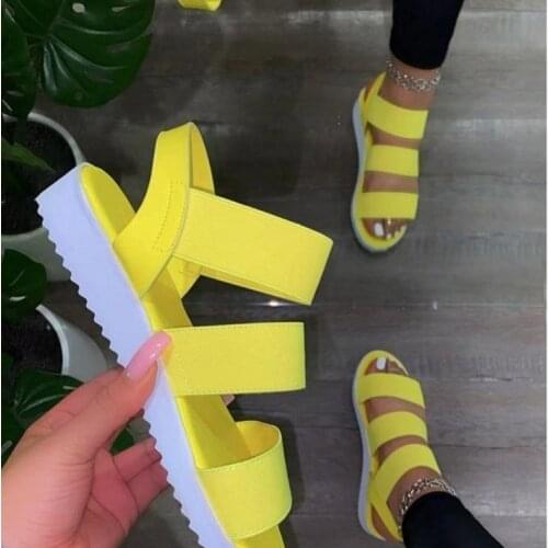 Summer Sandals Women Casual Slip on Ladies Flats Shoes Fashion Platform Sandals Wedges Shoes for Women Sandalias De Mujer