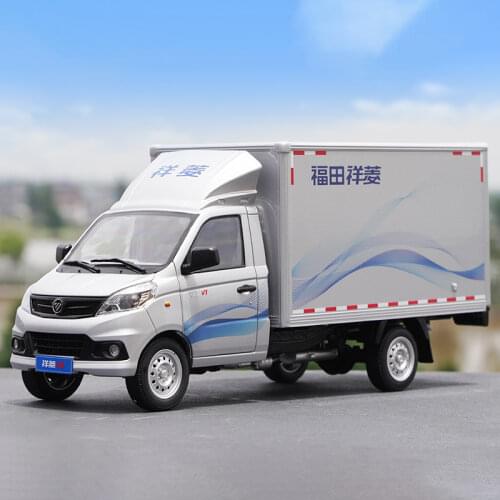 Diecast 1:18 Foton Xiangling V1 Van Mini Truck Mold Alloy Light Car Model Metal Adult Collection Souvenir Ornaments Display