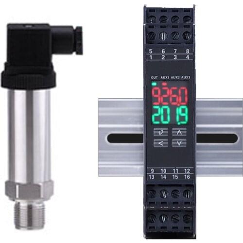 24VDC supply Din pressure controller module with pressure transmitter with RS485 Modbus-rtu pressure control module with alarm
