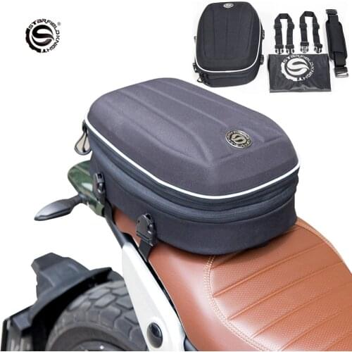 Motorcycle Luggage Bag Moto Tail Bag Waterproof Night Reflect Knight Bag Outdoor Travel Bag High Capacity Suitcase Saddle Bag