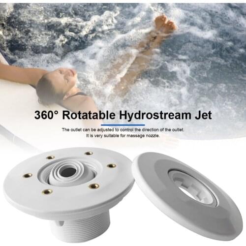 Swimming Pool Spa Eyeball Jet Massage Nozzle Replacement 360 Rotatable Opening Hydrostream Jet Swimming Pool SPA Accessories