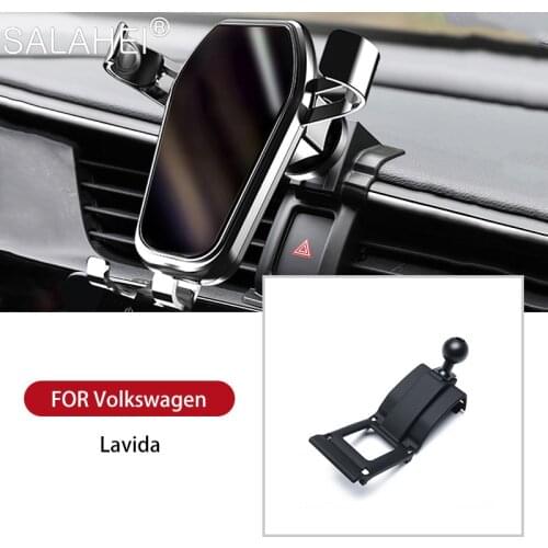 Newly Style Car Air Vent Mount Adjustable Phone Holder GPS Smartphone Stand For VW Volkswagen Lavida 2018 2019 Phone Holder