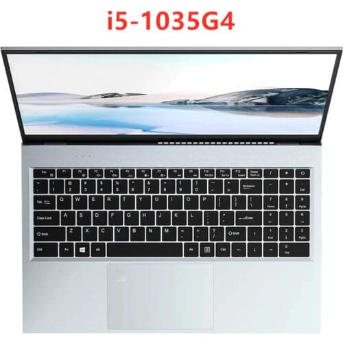 15.6 Inch Laptop 10th Gen Intel Core i5 1035G4 16GB RAM 128GB/256G/512GB/1T SSD Windows 10 Backlit Keyboad WiFi Gaming Office