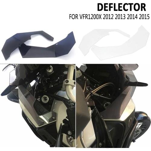 NEW Motorcycle Accessories FOR Honda VFR1200X Crosstourer Side Windshield Windscreen Deflector 2012-2015 VFR 1200 X 2013 2014