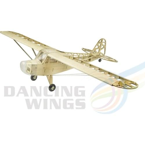 New Piper J3 Cub 1200mm Wingspan Balsa Wood Airplane Models RC Building Toys Woodiness model /WOOD PLANE