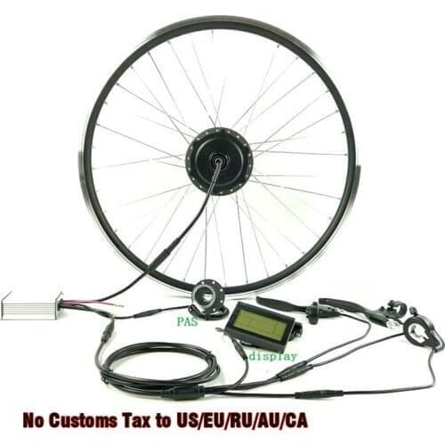 SOMEDAY 36V 250W Electric Bicycle Conversion kit Rear Rotate hub Motor with KT LCD3 for 16-28inch 700C wheel Waterproof Cable