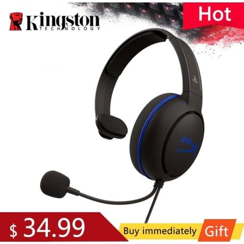 Kingston HyperX Cloud Chat Headset Official PS4 Licensed chat headset with microphone Half-Opening reversible design