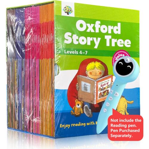 64 Books 4-7 Level Oxford Story Tree Baby English Story Picture Book Educational Toys for Children Picture Story Montessori Book