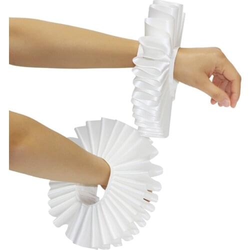 Medieval Renaissance Cosplay Gloves Victorian Gothic Hand Cuff Vintage Wrist Cuffs Hand-wear Halloween Cosplay Costume Accessory