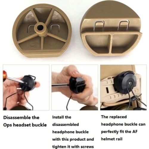 Peltor COMTAC I II III IV Headset Buckle Adapter AIRFRAME AF Helmet Rail Tactical Headset Helmet Bracket Buckle