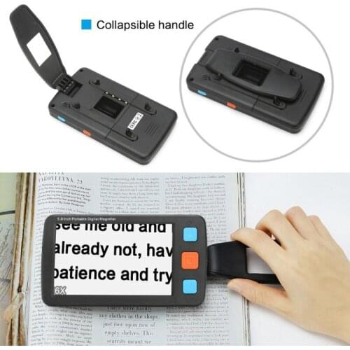 5.0'' LCD Portable Video Digital Magnifying Low Vision Electronic Reading Tool Handheld Digital Tool For Reading Writing Aid