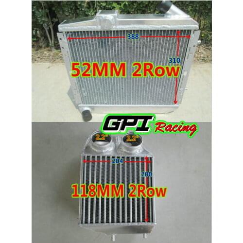 Radiator & Intercooler for RENAULT SUPER 5/R5 9/11 1.4L GT TURBO MT 85-91