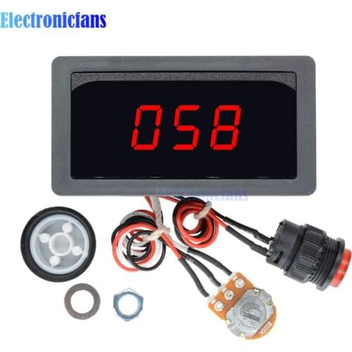 CCM5D DC Motor Control CV Governor Switch DC 6V-30V 12V 24V MAX 8A 16kHz Adjustable PWM Motor Speed Controller Digtal Display