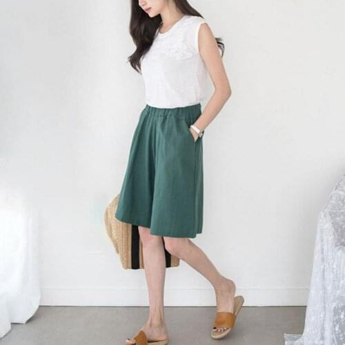 Shorts Womens Summer Casual Cool Absorbent Comfortable Women Loose Short Summer Casual Trousers Plus Size Womens Clothing 2021