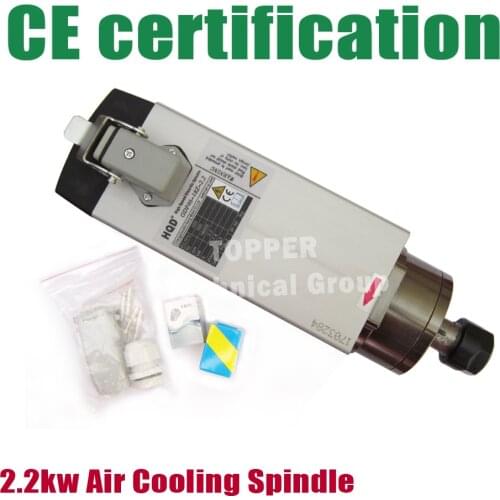 HQD 2.2KW 18000rpm Air Cooling Spindle Motor ER20 AC220V GDF46-18Z-2.2 wood Spindle motor and engraving spindle motor