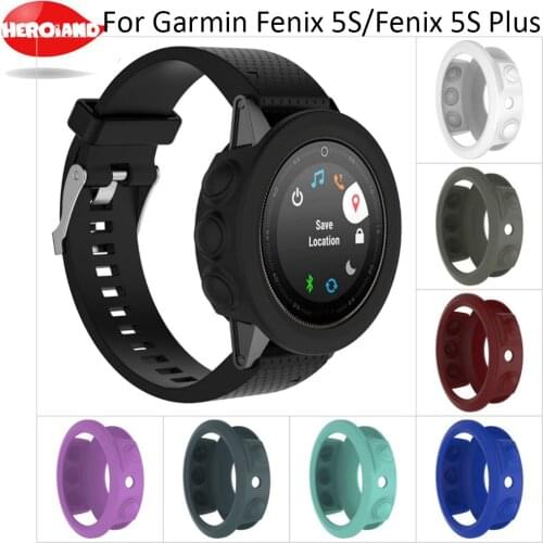 Silicone Protective Case Cover For Garmin fenix 5S Wristband Bracelet Protector Shell cover for Garmin Fenix 5s Plus Smart Watch