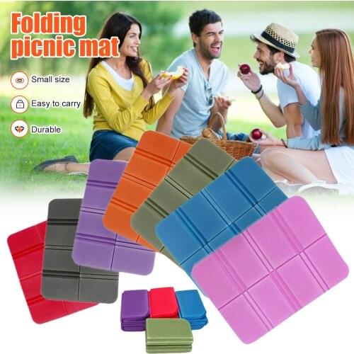 Foldable Folding Outdoor Camping Mat XPE Waterproof Seat Foam Pad Chair Picnic Moisture-proof Mattress Beach Mat Pad 38*27cm