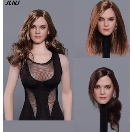1/6 Scale Emma Watson Head Sculpt for 12" Action Figure Body Doll DIY Style