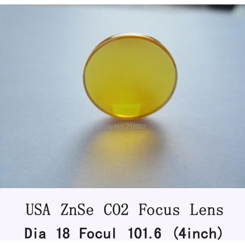 USA ZnSe Co2 Laser Lens 18mm Diameter 101.6/4" Focus Length For Laser Engraver and Cutting Machine Freeshipping HQ