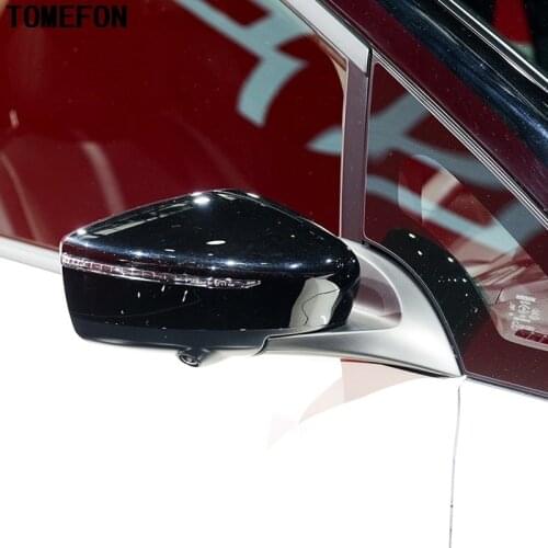 TOMEFON For Nissan Leaf 2017 2018 2019 ABS Chrome Side Door Turn Light Mirror Cover Rear View Trim Cap Overlay Molding Styling