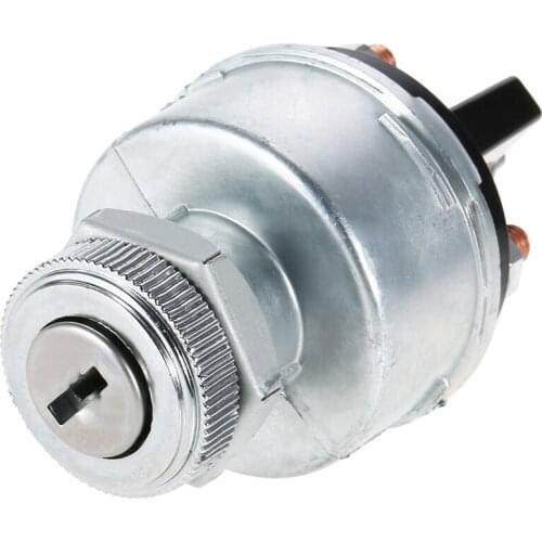 Universal Car Ignition Switch Car Sand Car Truck Modified Ignition Switch Ignition Lock with 2 Keys for Car Tractor Trailer