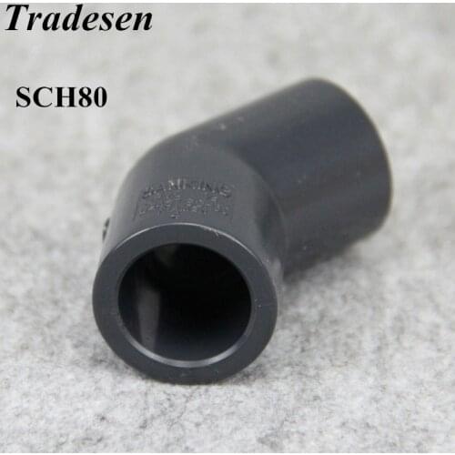 Inner Dia. 1/2"-1.5" 45Degree Elbow Connector US ANSI SCH80 Standard PVC Pipe Fittings Home Garden Water Connectors