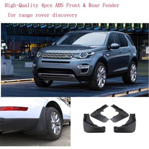 High-Quality 4pcs ABS Front & Rear Fender for range rover discovery Car Mud Flaps Splash Guard Mudguard Mudflaps Accessories