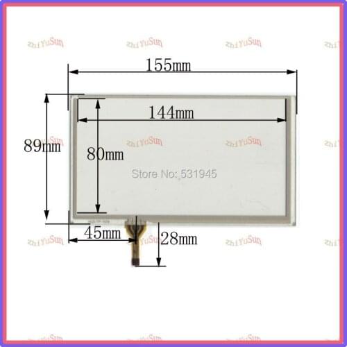 ZhiYuSun HLD-TP-1579 NEW 6.2 Inch Touch Screen 155*89 for industry applications 155mm*89mm for GPS GLASS