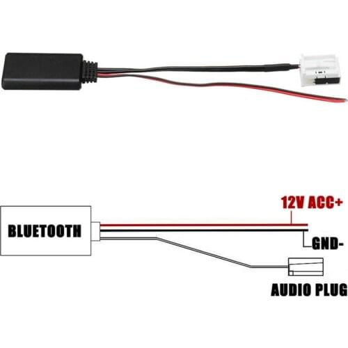 12 Pin Bluetooth 5.0 Module Radio AUX Receiver Cable Adapter For RCD510 RCD210